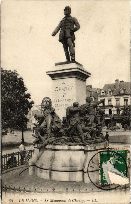 Carte postale ancienne Le Mans Monument du Chanzy au Mans