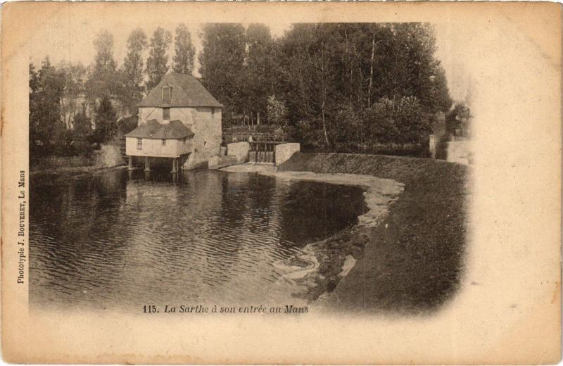 Carte postale ancienne Le Mans entree au Mans