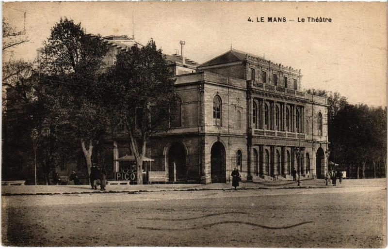 Carte postale ancienne Le Mans le Theatre au Mans