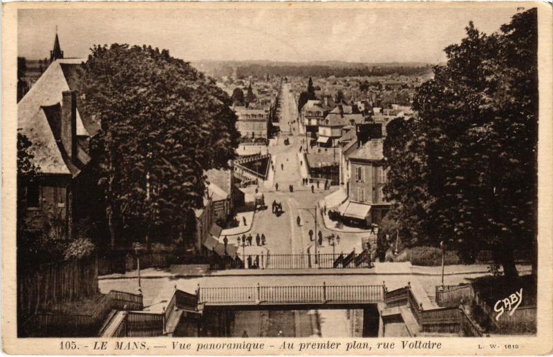 Carte postale ancienne Le Mans vue panoramique au Mans