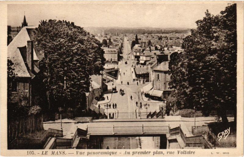 Carte postale ancienne Le Mans vue panoramique au Mans