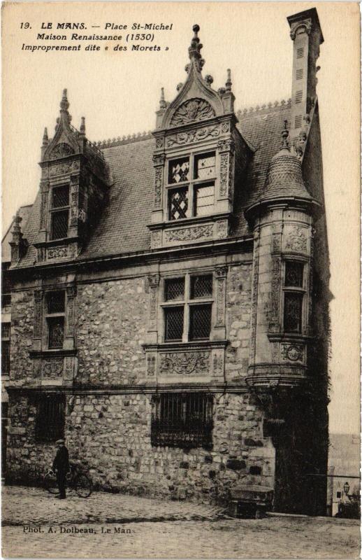 Carte postale ancienne Le Mans Place Saint-Michel au Mans