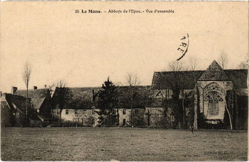 Carte postale ancienne Le Mans Abbaye de l'Epau au Mans