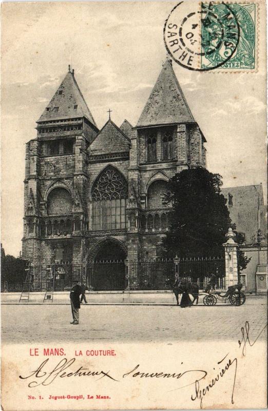 Carte postale ancienne Le Mans la Couture au Mans