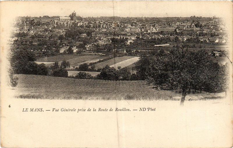 Carte postale ancienne Le Mans vue generale au Mans