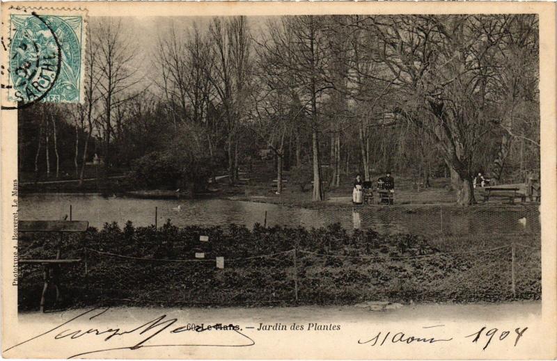 Carte postale ancienne Le Mans Jardin des Plantes au Mans