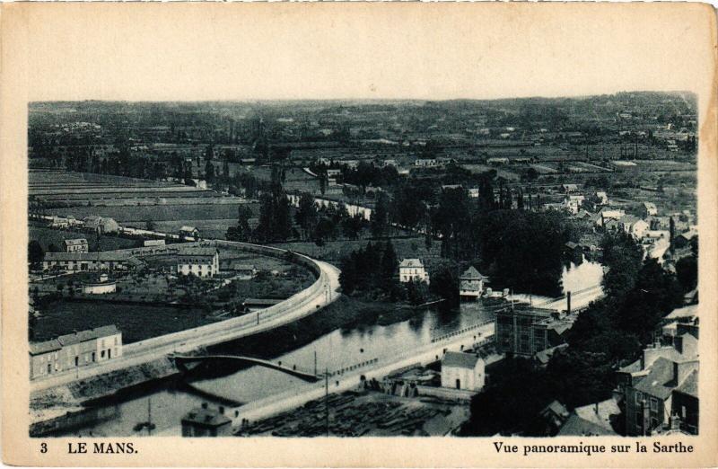 Carte postale ancienne Le Mans vue panoramique au Mans