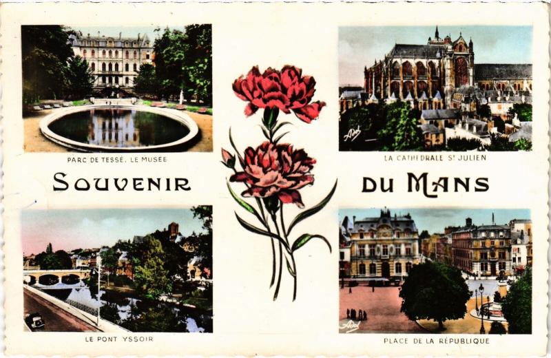 Carte postale ancienne Le Mans souvenir au Mans