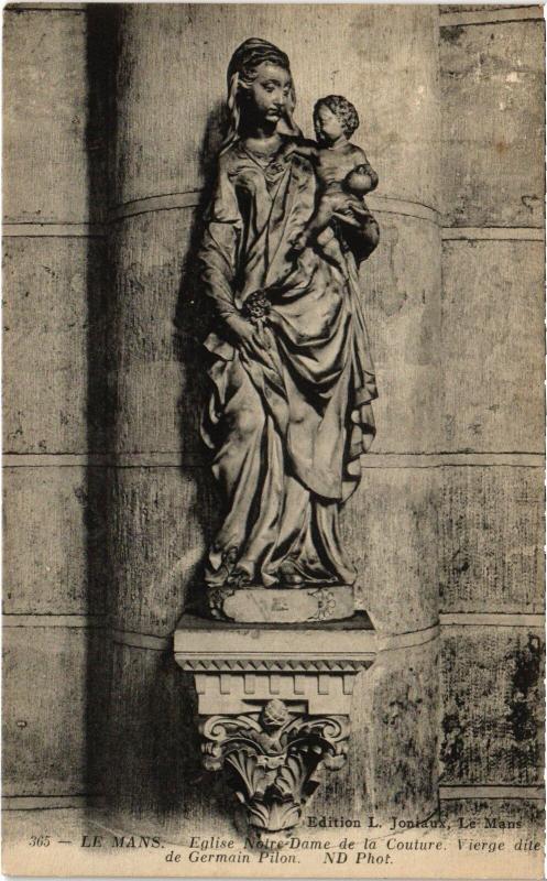 Carte postale ancienne Le Mans Eglise Notre Dame de la Couture Vierge au Mans