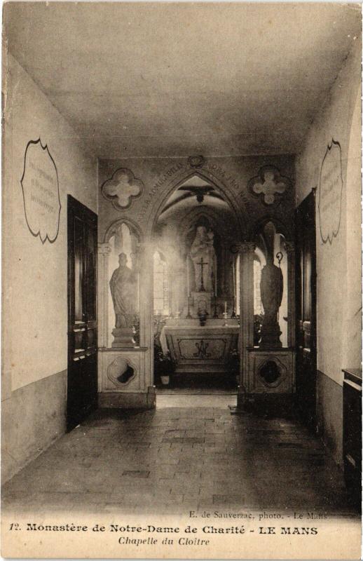 Carte postale ancienne Le Mans Monastere de Notre Dame de Charite au Mans