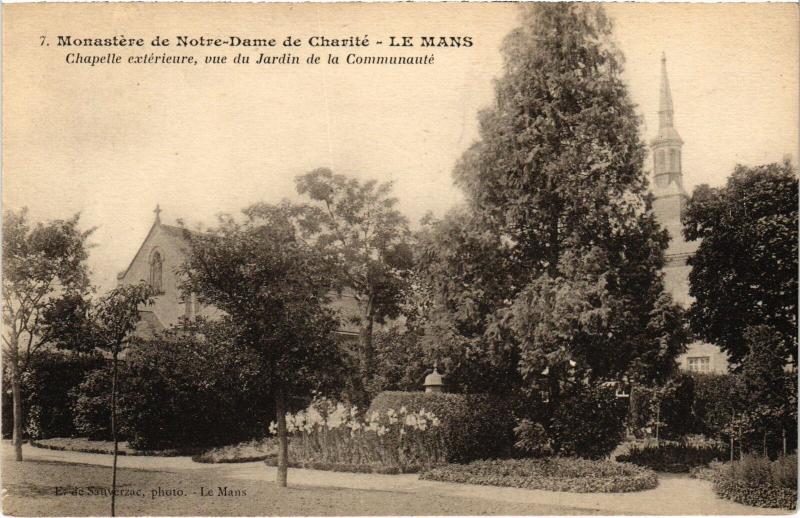 Carte postale ancienne Le Mans Monastere de Notre Dame de Charite au Mans