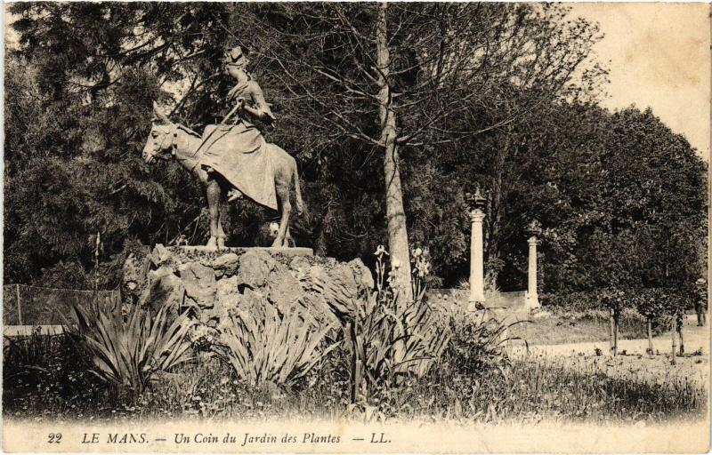 Carte postale ancienne Le Mans un coin du Jardin des Plantes au Mans