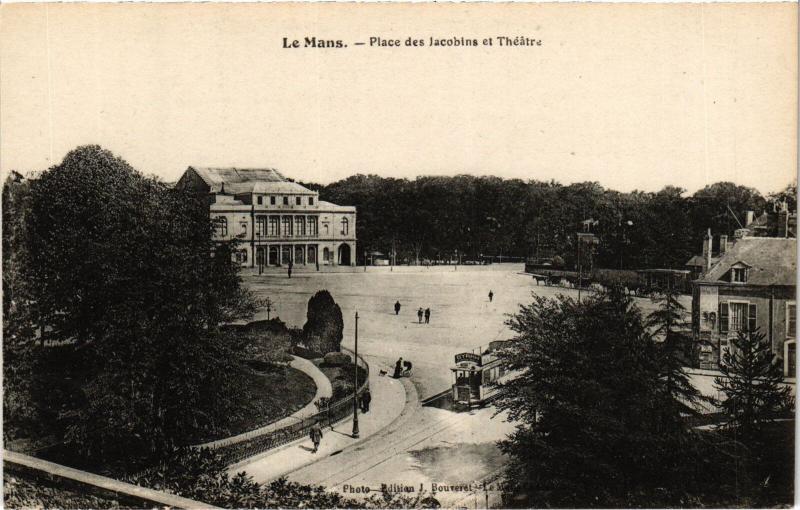 Carte postale ancienne Le Mans Place des Jacobins au Mans