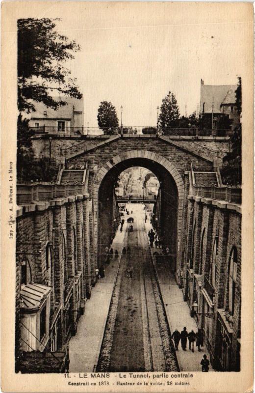 Carte postale ancienne Le Mans le Tunnel au Mans