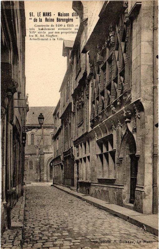 Carte postale ancienne Le Mans Maison dite de la Reine Berengere au Mans