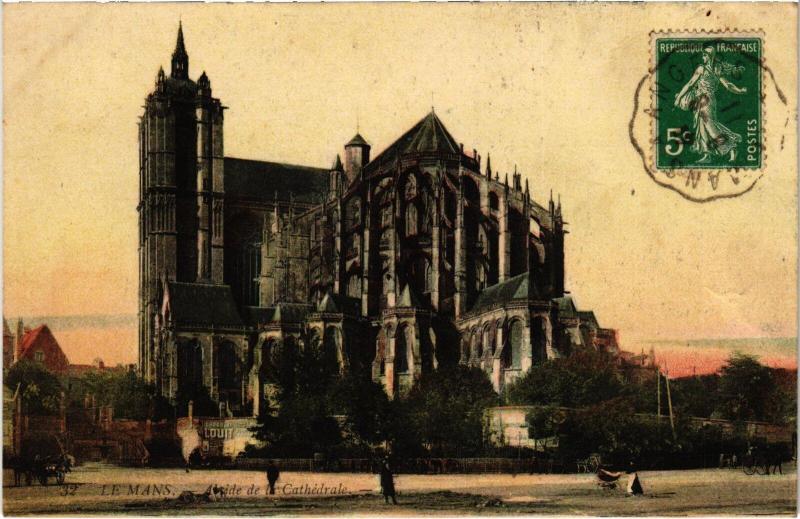 Carte postale ancienne Le Mans la Cathedrale au Mans