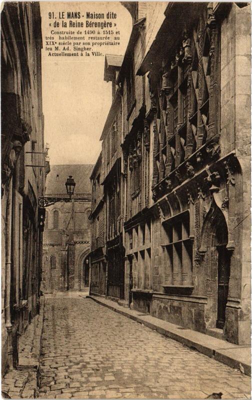 Carte postale ancienne Le Mans Maison dite de la Reine Berengere au Mans