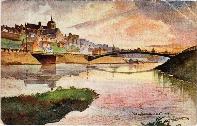 Carte postale ancienne Le Mans vue generale au Mans