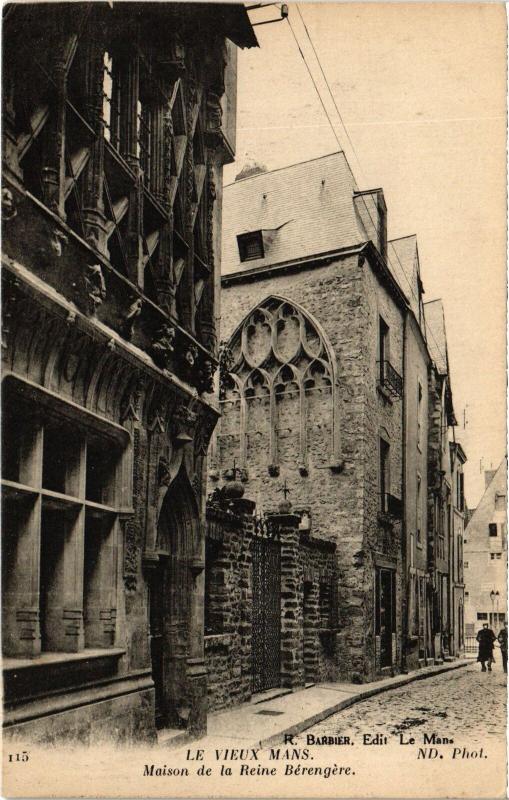 Carte postale ancienne Le Mans Maison de la Reine Berengere au Mans