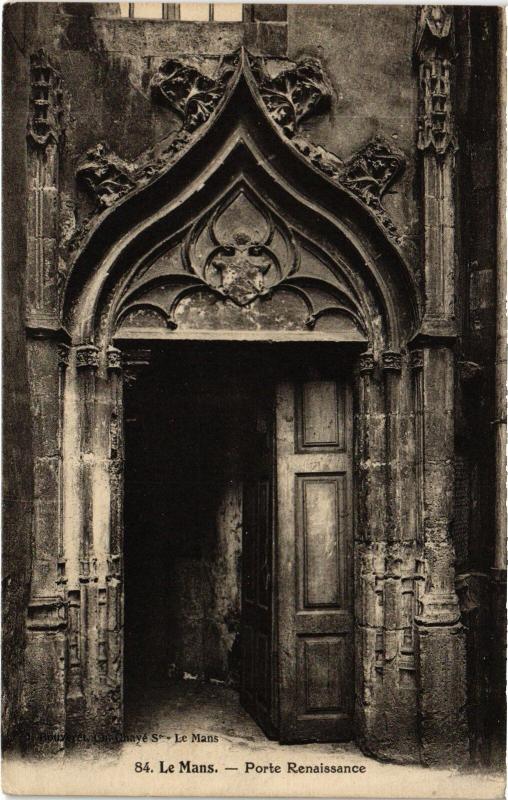 Carte postale ancienne Le Mans Porte Renaissance au Mans