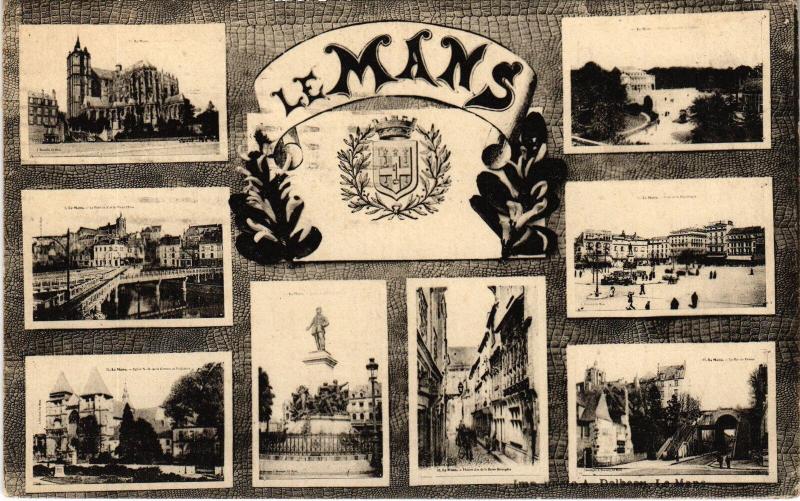 Carte postale ancienne Le Mans souvenir au Mans