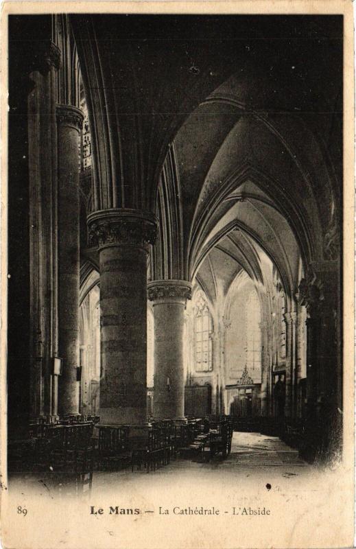 Carte postale ancienne Le Mans la Cathedrale Abside au Mans
