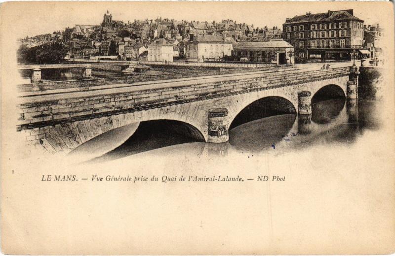 Carte postale ancienne Le Mans vue generale au Mans