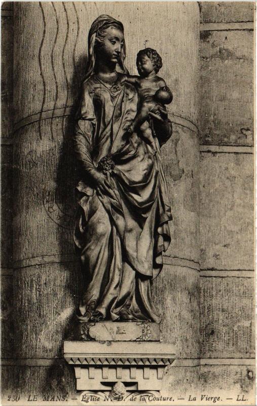 Carte postale ancienne Le Mans Eglise Notre Dame de la Couture la Vierge au Mans