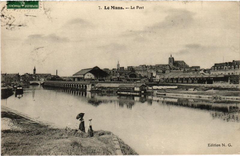 Carte postale ancienne Le Mans le Port au Mans
