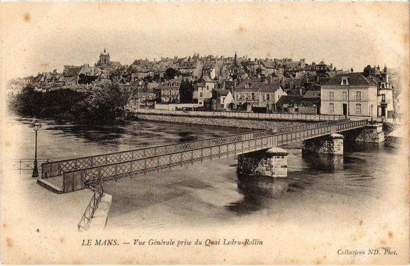 Carte postale ancienne Le Mans vue generale au Mans