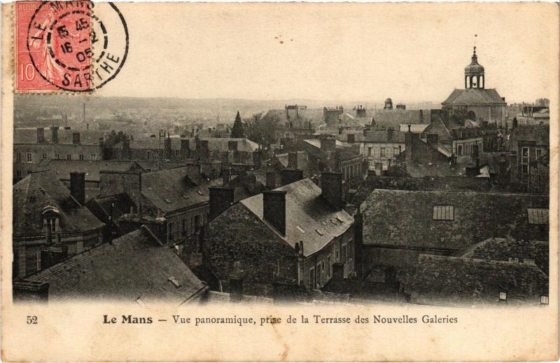 Carte postale ancienne Le Mans vue panoramique au Mans