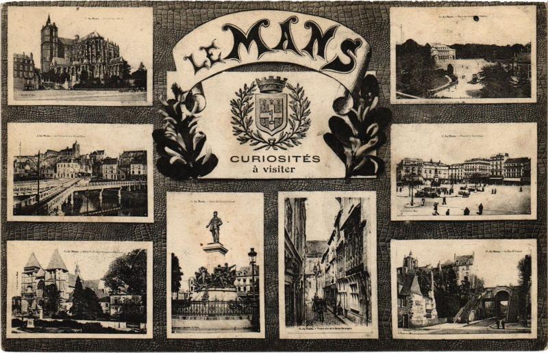 Carte postale ancienne Le Mans souvenir au Mans