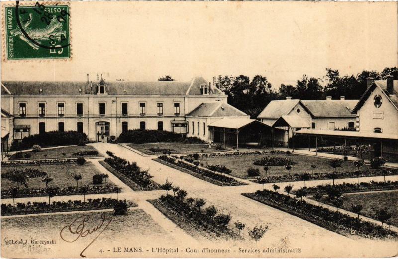 Carte postale ancienne Le Mans Hopital au Mans