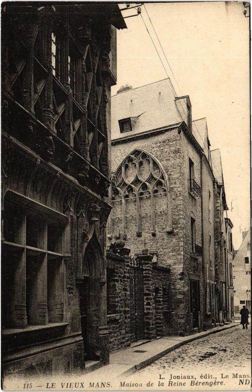 Carte postale ancienne Le Mans Maison de la Reine Berengere au Mans