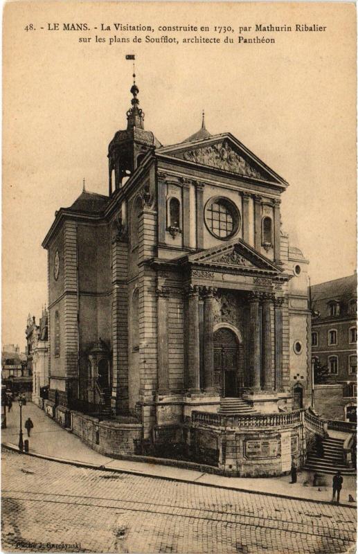 Carte postale ancienne Le Mans la Visitation au Mans