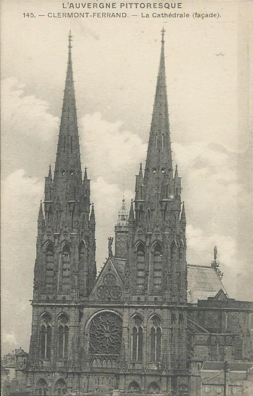 Carte postale ancienne Cathédrale à Clermont-Ferrand
