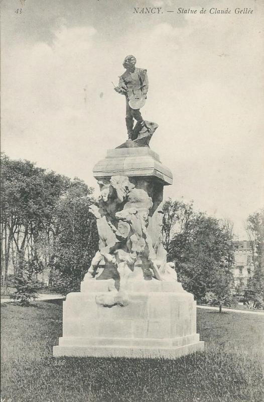 Carte postale ancienne Statue de Claude Gellée à Nancy