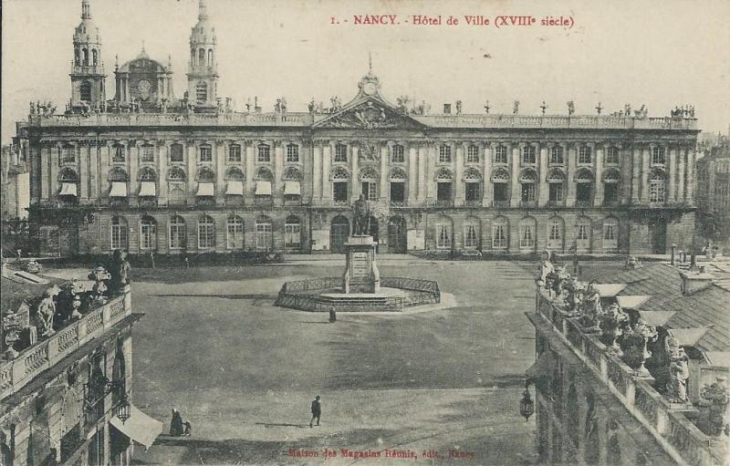 Carte postale ancienne Hôtel de Ville à Nancy