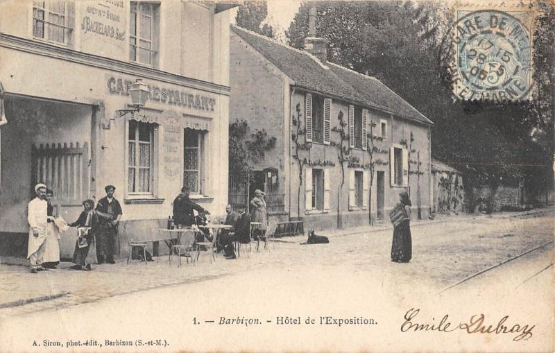 Carte postale ancienne Barbizon - Hotel De L'Exposition à Barbizon