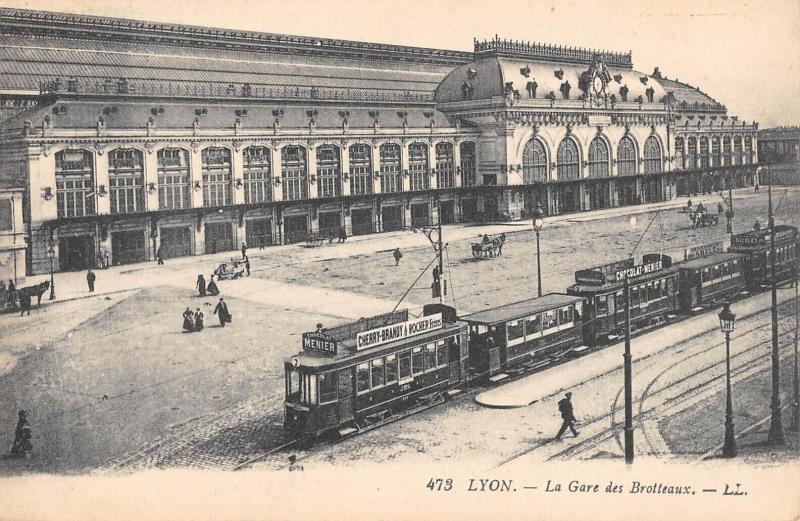 Carte postale ancienne Lyon - La Gare Des Brotteaux à Lyon
