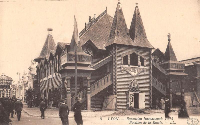 Carte postale ancienne Exposition De Lyon 1914 - Pavillond De La Russie