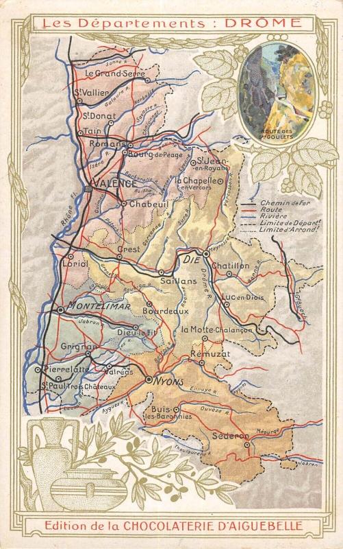 Carte postale ancienne Cpa Representant Le Departement De La Drome