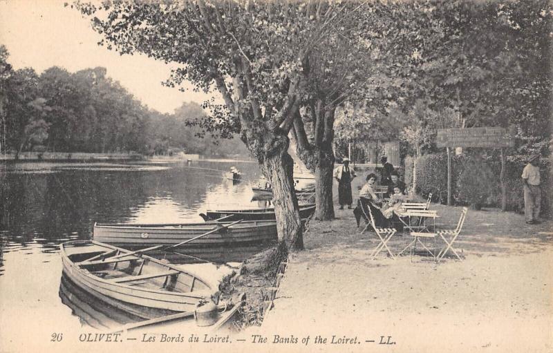 Carte postale ancienne Olivet - Les Bords Du Loiret à Olivet
