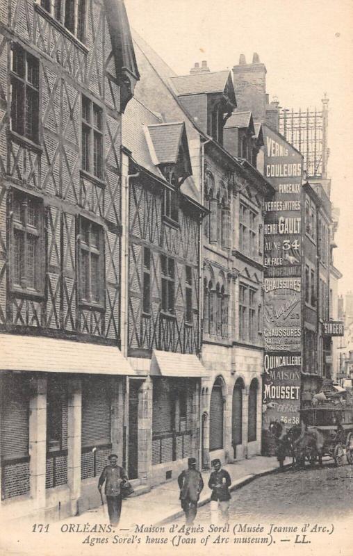 Carte postale ancienne Orleans - Maison D'Agnes Sorel à Orléans