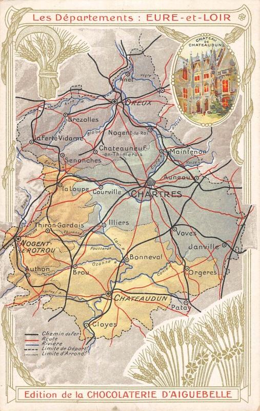 Carte postale ancienne Cpa Representant Le Departement De L'Eure Et Loir
