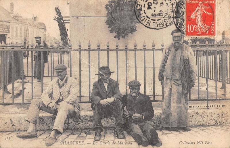 Carte postale ancienne Chartres - La Garde De Marceau à Chartres