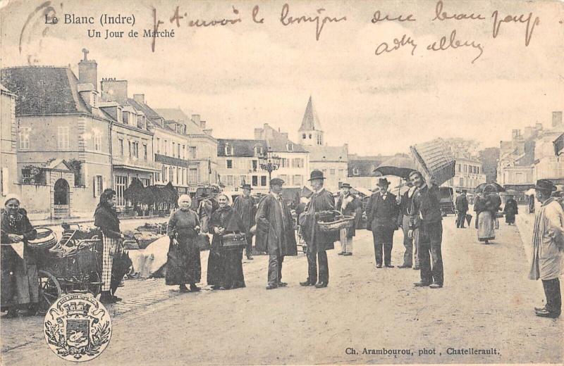 Carte postale ancienne Le Blanc - Un Jour De Marche au Blanc