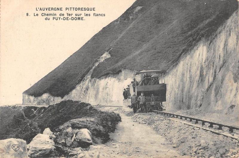 Carte postale ancienne Le Chemin De Fer Sur Les Flancs Du Puy De Dome