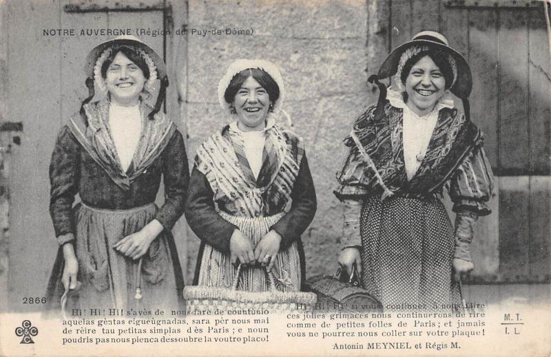 Carte postale ancienne Notre Auvergne - Region Du Puy De Dome