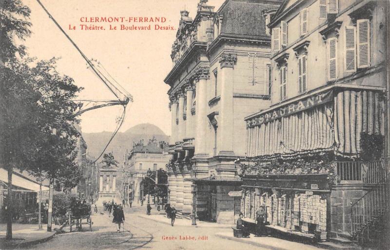 Carte postale ancienne Clermont Ferrand - Le Theatre Boulevard Desaix à Clermont-Ferrand